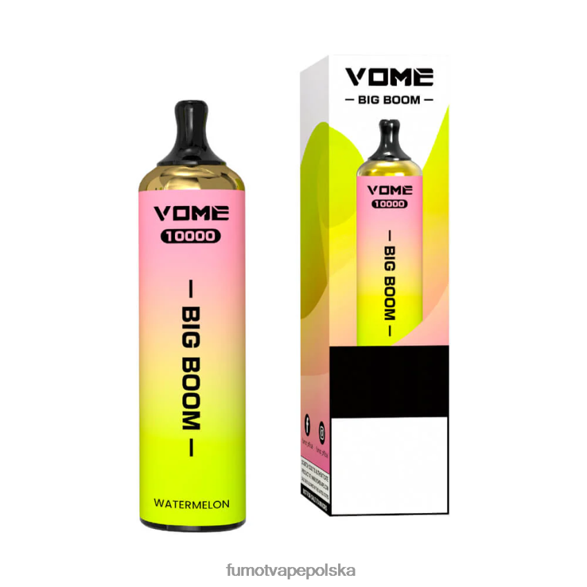 Fumot Vome Big Boom jednorazowy długopis vape 10000 - 20ml (1 szt.) - Fumot E Papieros 2ZVZ60447 różowa lemoniada