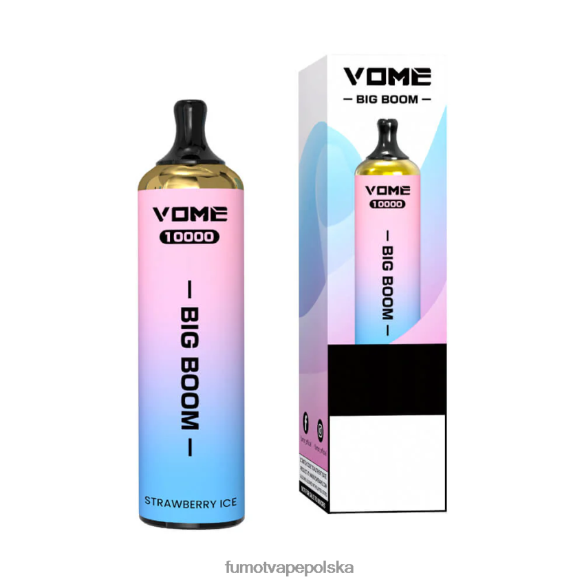 Fumot Vome Big Boom jednorazowy długopis vape 10000 - 20ml (1 szt.) - Fumot E Papieros 2ZVZ60447 różowa lemoniada