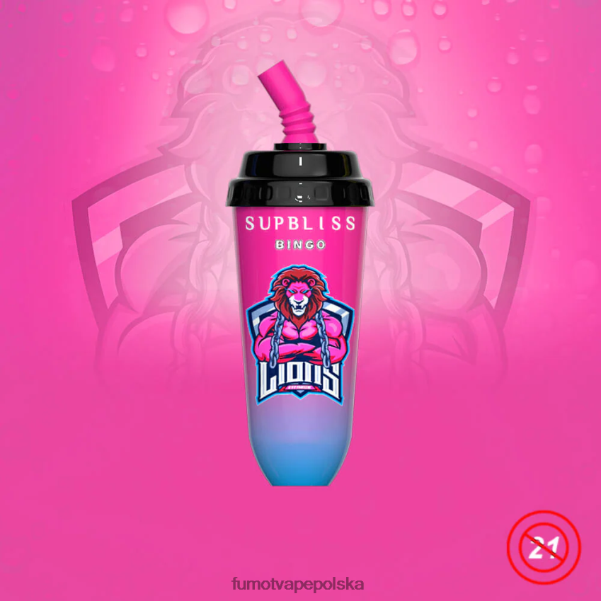 Fumot Supbliss Bingo Jednorazowe urządzenie do waporyzacji 16 ml 8000 (1 sztuka) - Fumot Vape Online Shop 2ZVZ60410 kiwi truskawkowe