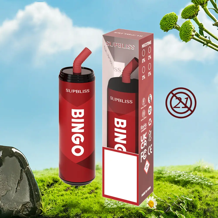 Fumot Supbliss Bingo Jednorazowy długopis vape 9000 (1 szt.) - 18ml - Fumot Vape Online Shop 2ZVZ60470 kiwi, marakuja, gujawa