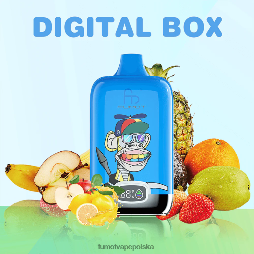 Fumot Digital Box 12000 20ml jednorazowe kapsułki do waporyzacji - (1 szt.) - Fumot Cena 2ZVZ60133 kiwi, marakuja, gujawa