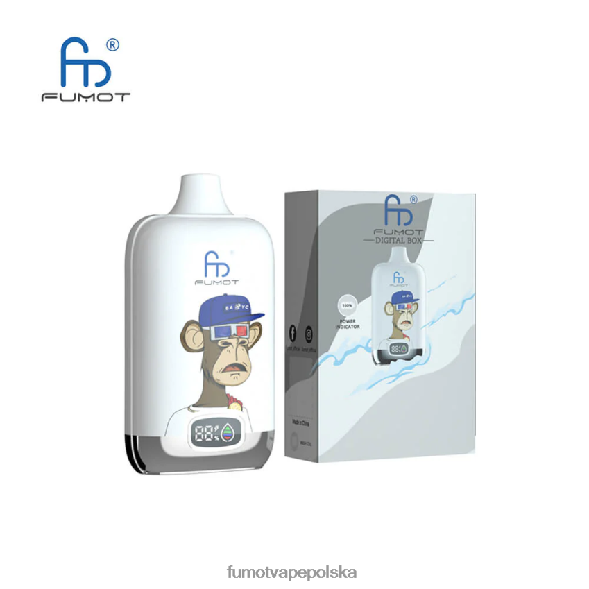 Fumot Digital Box 12000 20ml jednorazowe kapsułki do waporyzacji - (1 szt.) - Fumot Vape Online Shop 2ZVZ60130 lód winogronowy