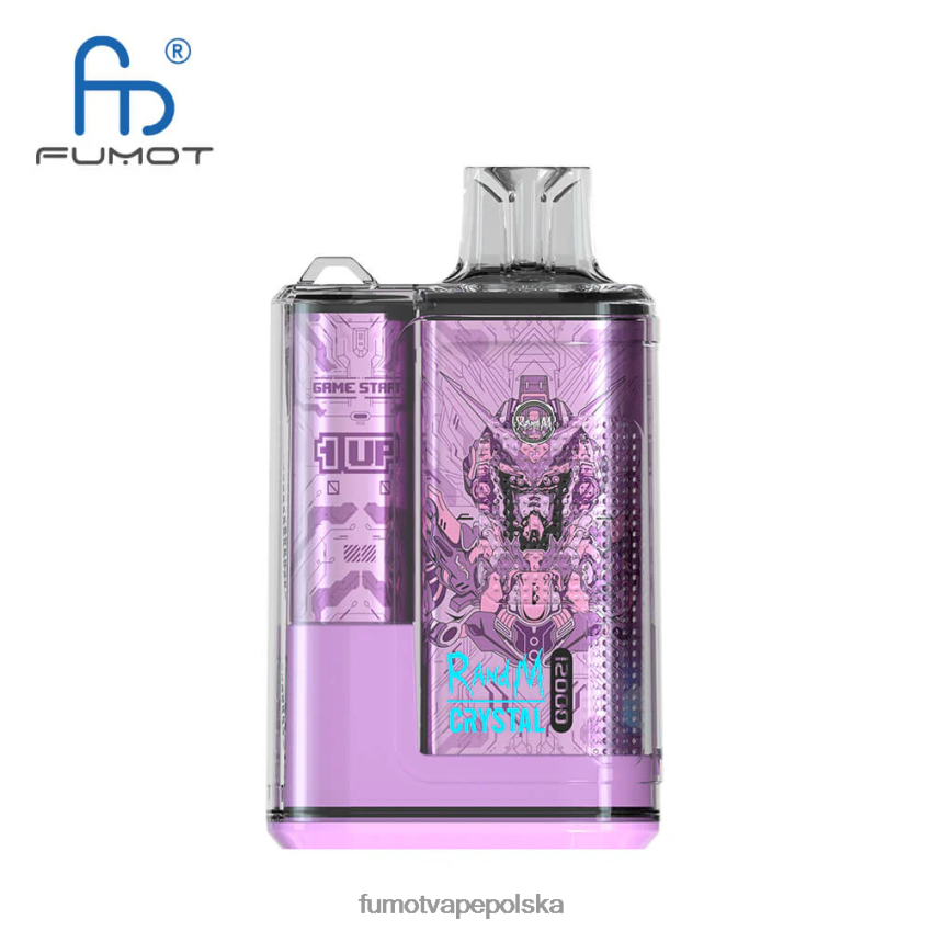 Fumot Crystal Jednorazowe pudełko na vape 12000 - 20ml (1 szt.) - Fumot Tech 2ZVZ60259 guma balonowa jagodowa