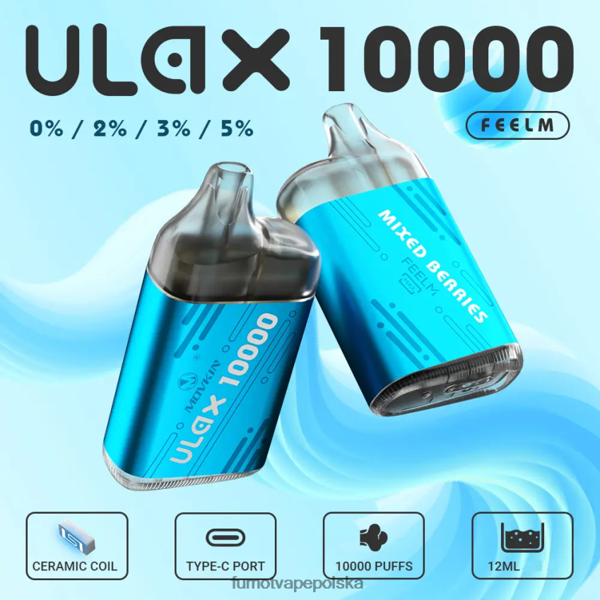 Fumot Movkin Ulax 10000 jednorazowych kapsułek do waporyzacji - 12ml (1 sztuka) - Fumot Vape Online Shop 2ZVZ60310 bujny lód