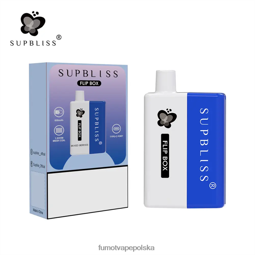 Fumot Supbliss Flip box 6000 wymienny zestaw do waporyzacji - 10ml (1 szt.) - Fumot Cena 2ZVZ60333 winogrono wiśniowe