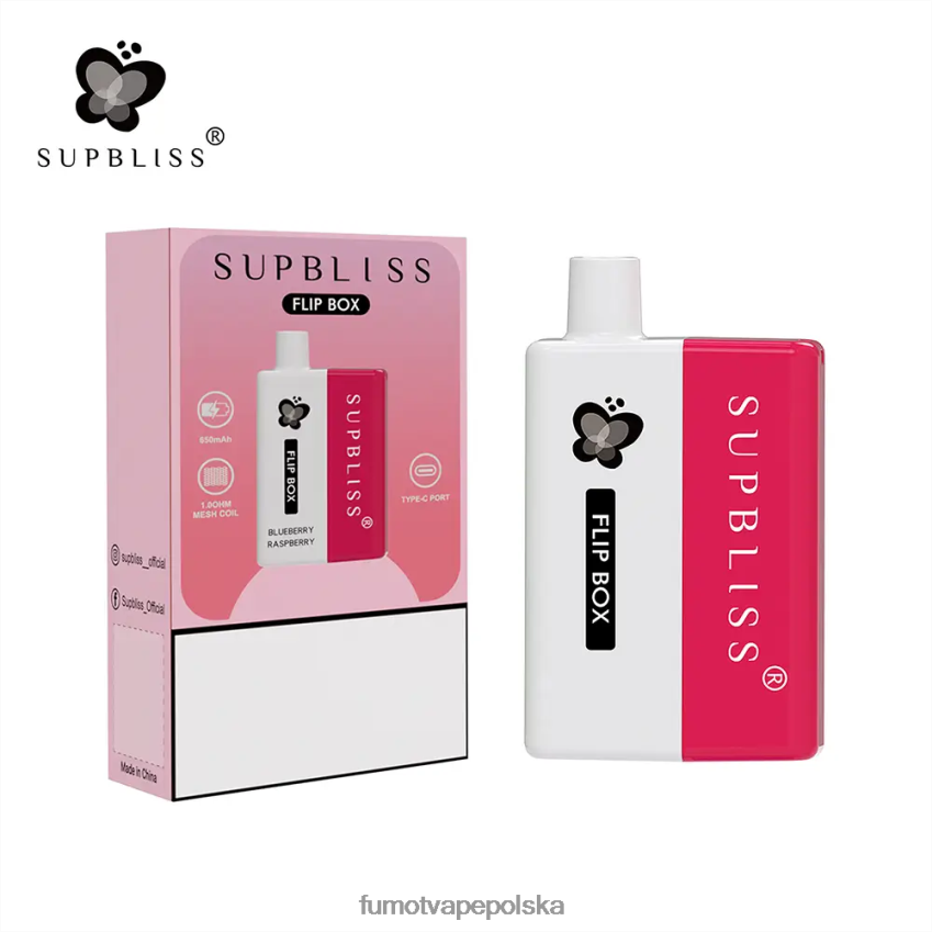 Fumot Supbliss Flip box 6000 wymienny zestaw do waporyzacji - 10ml (1 szt.) - Fumot E Papieros 2ZVZ60337 kiwi, marakuja