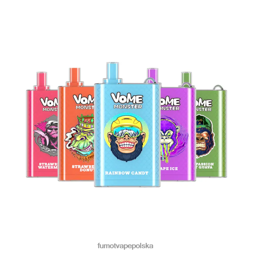 Fumot Vome Monster Jednorazowe urządzenie do waporyzacji 10000 - 20ml (1 szt.) - Fumot Vape Online Shop 2ZVZ60430 kiwi, marakuja, gujawa